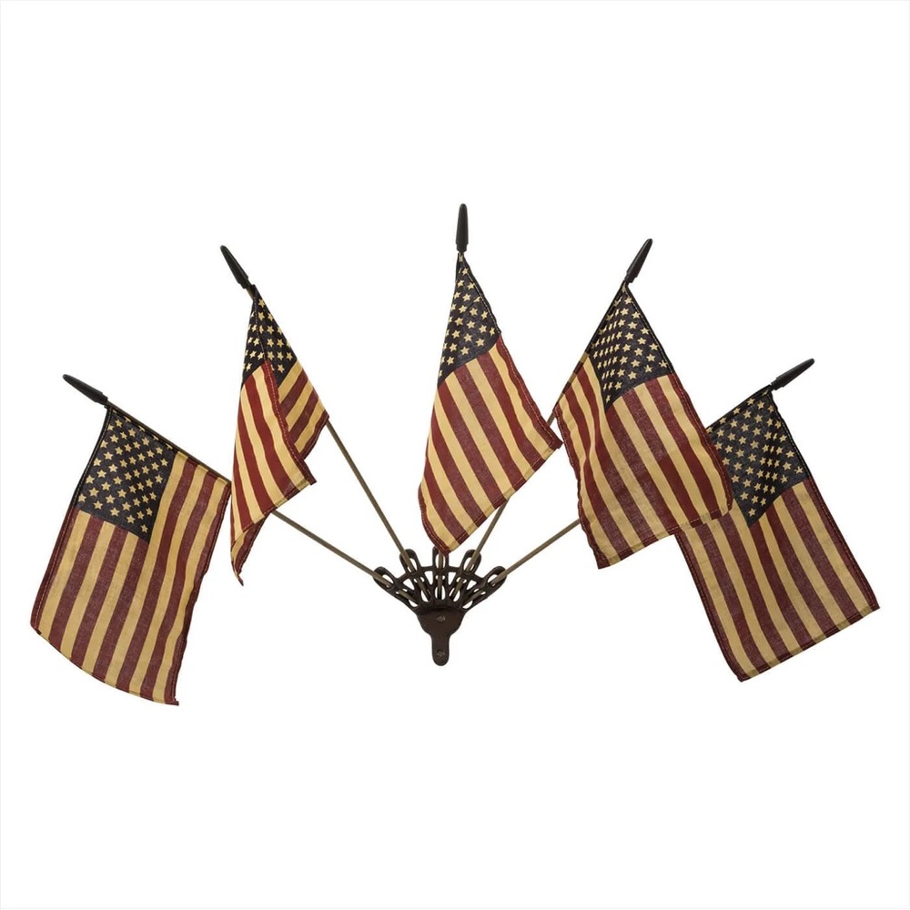 Vintage American Flag Wall Decor - Picture 2 of 2